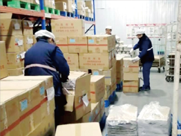 库房入荷分拣区
